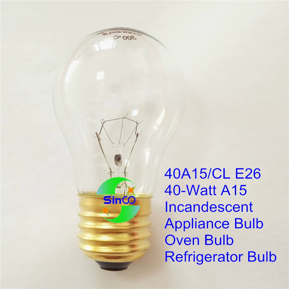 40A15/CL 110V-120V40W E26 печь лампа прибор лампа американский стандарт лампа
