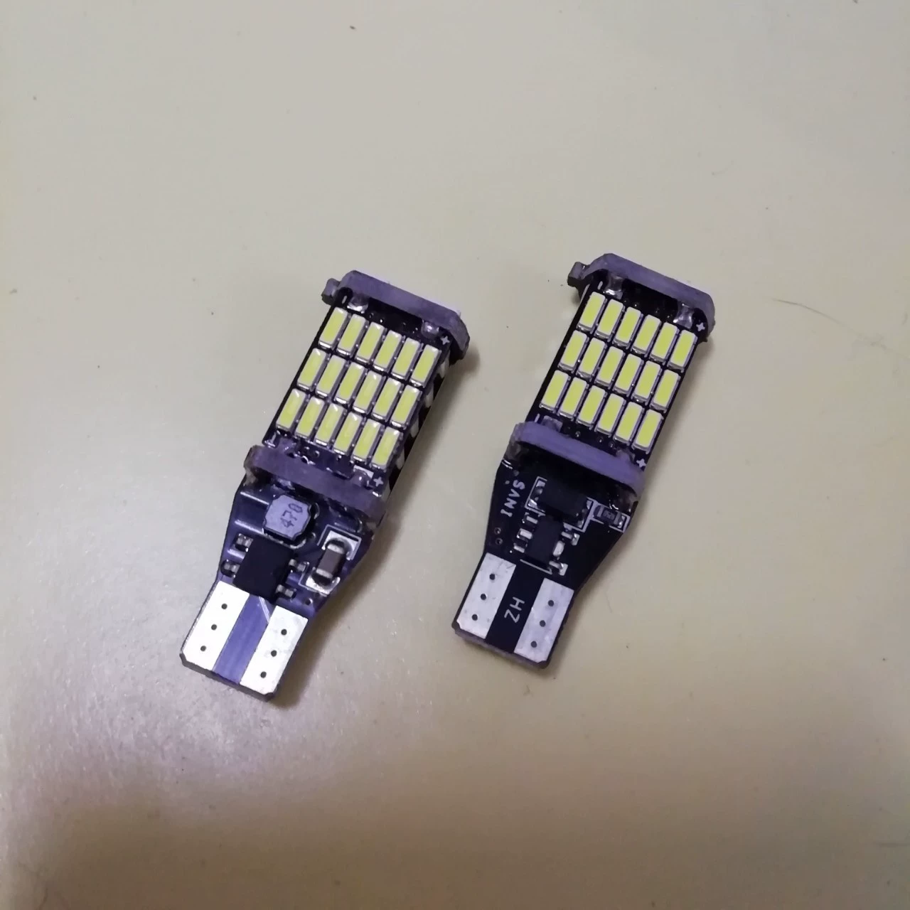 Светодиодный фонарь заднего хода для автомобиля 12В с декодером CANbus, T15 W16W, 4014 45SMD