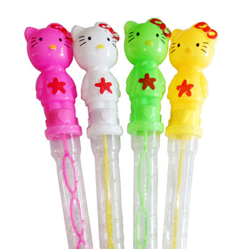 Children's Bubble Wand Manual Blowing Cartoon Bubble Wand Magic Wand Leisure Toy 38cm Street Stall Scenic Spot Beach Toy