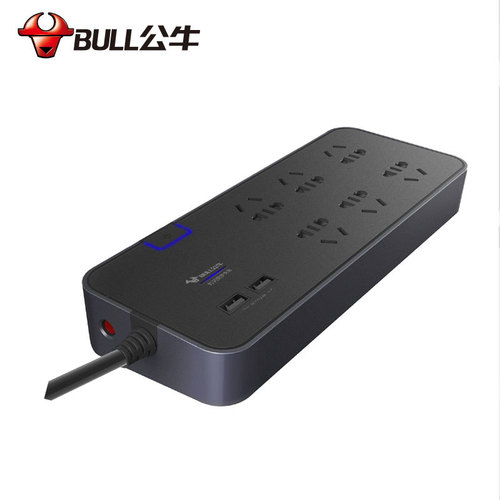 Bull anti-surge socket mobile phone charging smart plug-in strip GN-H306u wiring Bull USB plug