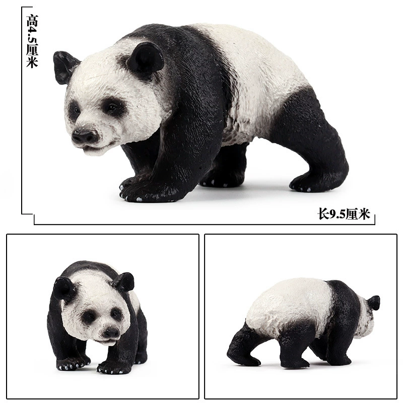 Animal model, solid toy, set, lion, tiger, elephant, panda, giraffe, hippo