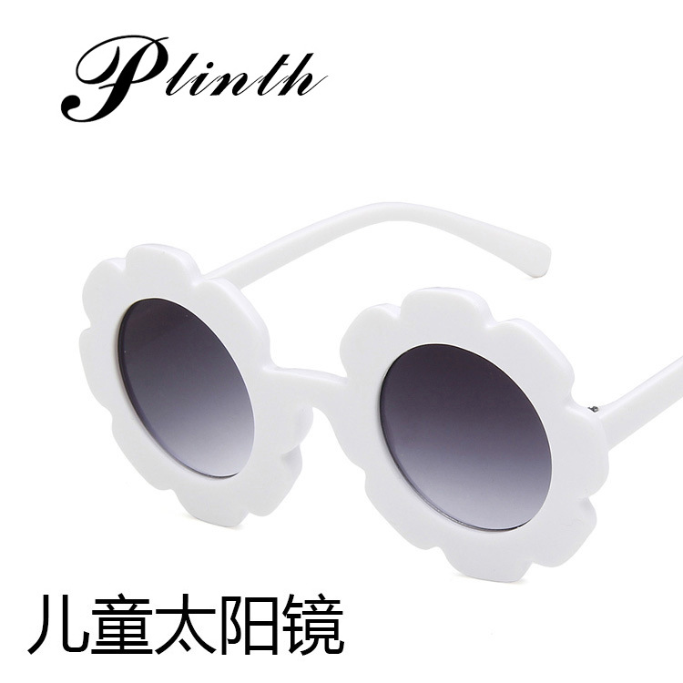 New cute sun flower children's sunglasses men and women all-match concave shape personalized baby anti-ultraviolet sunglasses