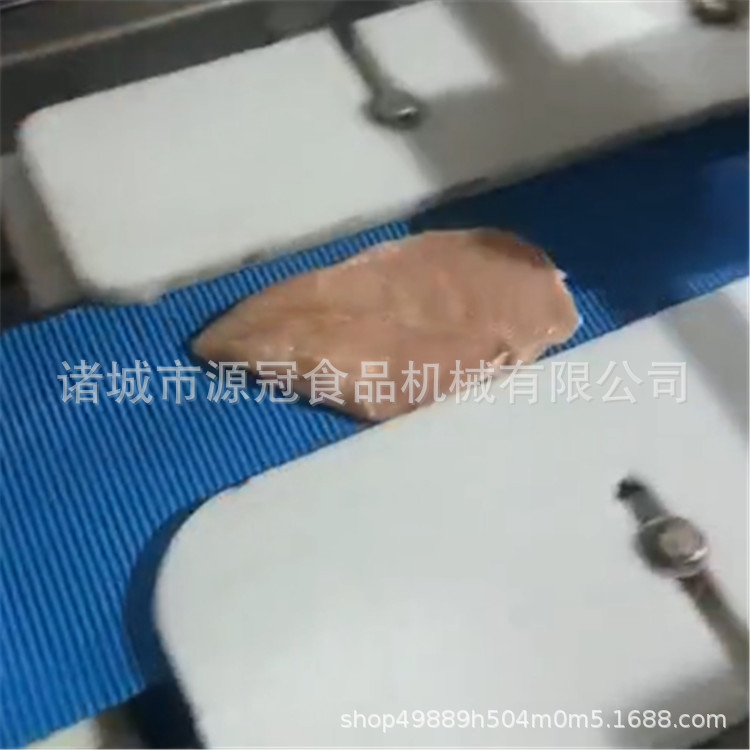 新款鲜肉切片机不锈钢鸡胸肉切片机鸭胸肉鸡胗平行开片平切机