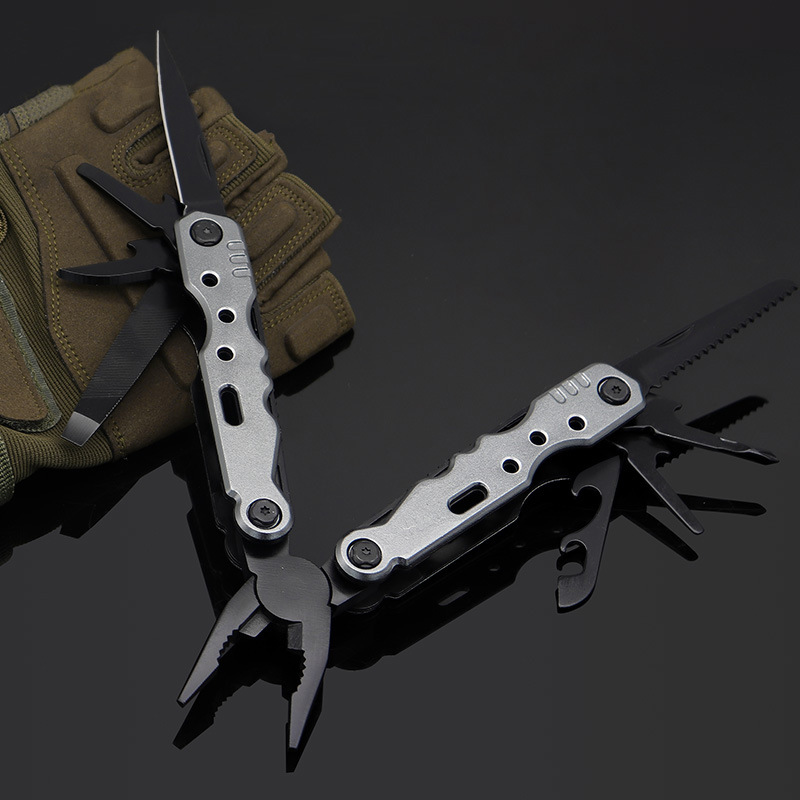 厂家销售不锈钢多功能钳户外野营折叠钳便携式钳子家用维修工具钳