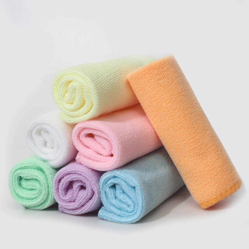 Manufacturer Wholesale Fiber Square Towels, Soft Absorbent Cleaning Cloths, Gift Handkerchiefs 25X25 30X30