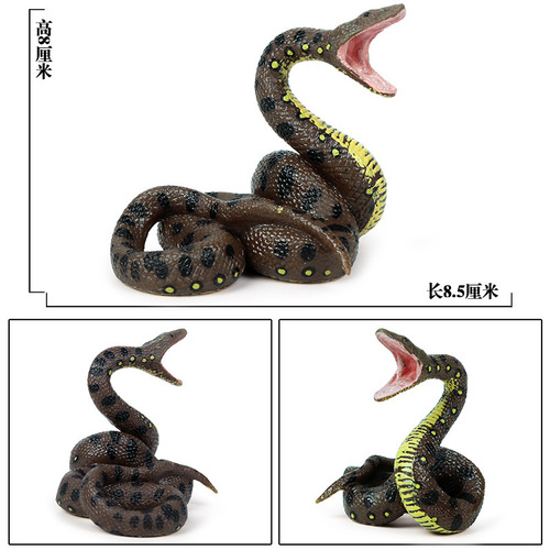 Simulated snake animal model python python cobra gold python animal model children's trick toys ornaments