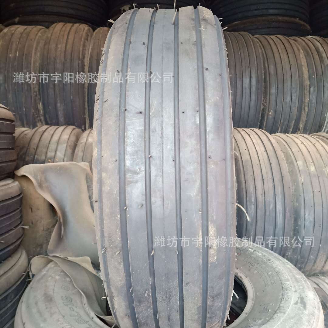 联合收割机打草机 导向轮 9.5L-15 直沟  真空轮胎