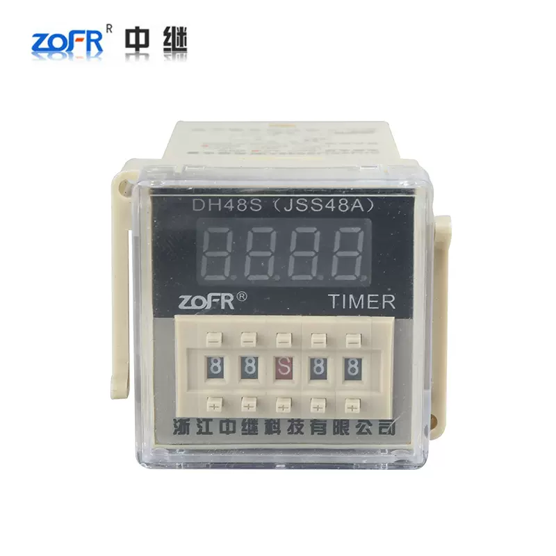 现货JSS48A可调时间继电器220V12V数显控制时间继电器DH48S-1Z 2Z