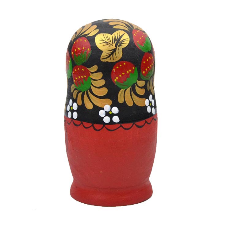 Muñeca rusa pintada a mano de 5 piezas, diseño tradicional floral multicolor, artesanía artesanal