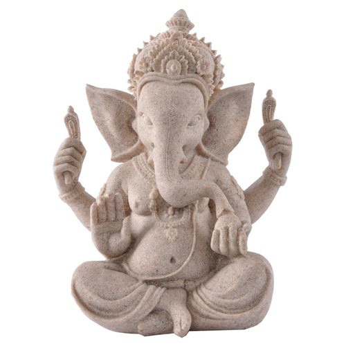 Cross-border Mingze Sandstone Resin Craft Home Decor Figurine Ganesha Creative Gift