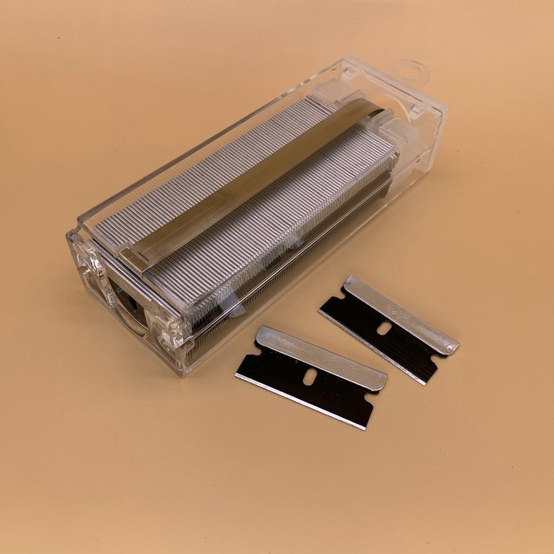 厂家长期定 制切线异形刀片 汽车贴膜刀片 镀黑夹子刀片加工