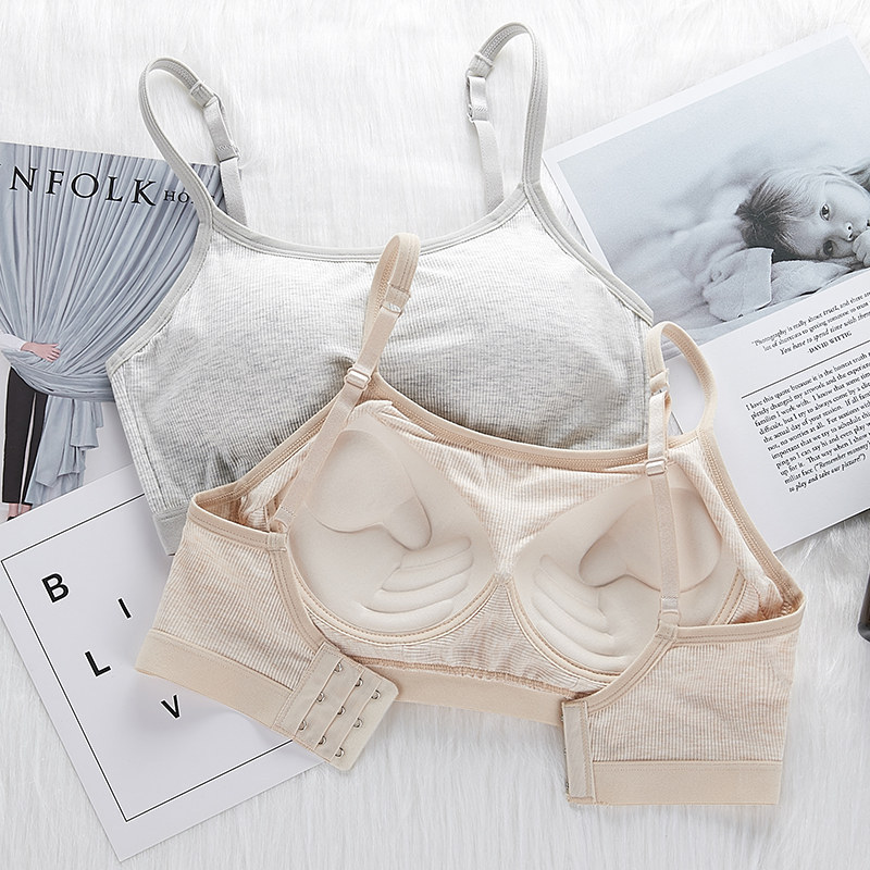 Yumei 8807 cotton underwear women's wireless one-piece chest pad beauty back wrapped chest anti-exposure sports tube top bra