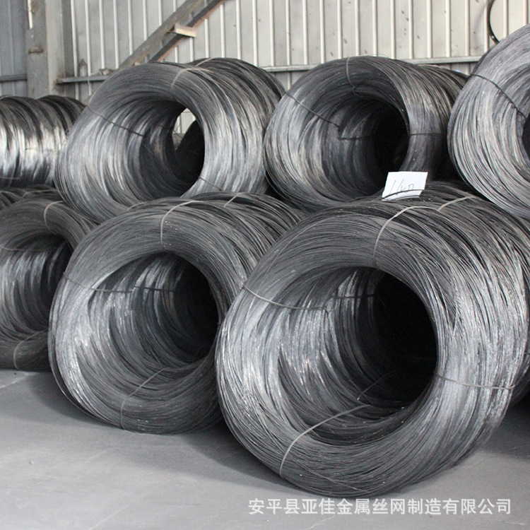 亚佳厂家现货铁丝黑丝 小盘荷兰网、电焊网用黑丝 轧花用黑丝