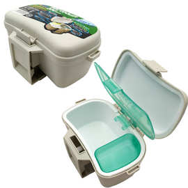 跨境保温活饵盒 塑料随身蚯蚓腰盒 腰挂式鱼饵红虫活饵海蚕盒批发