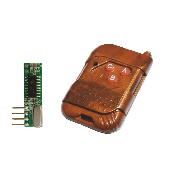 3D风扇 LED灯开关3键遥控器 RF遥控收发模组 学习码 超外差模块