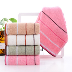 Gaoyang factory direct sales cotton towel gift advertising wholesale adult three-section facial towel LOGO cotton towel wholesale