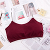 Top with cups, sports underwear, cotton tank top for elementary school students, city style, beautiful back