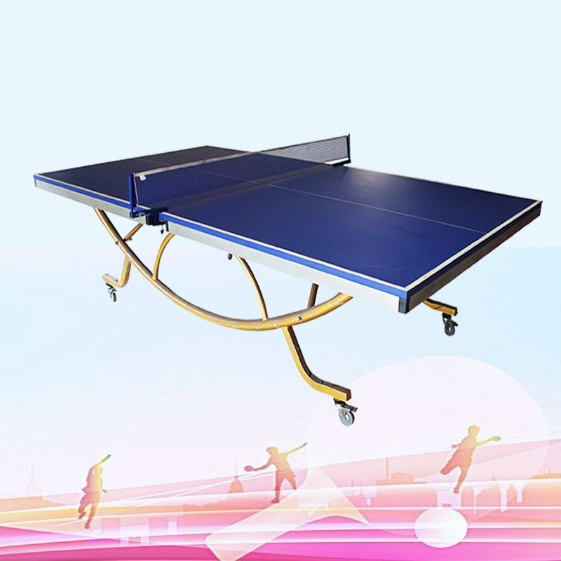 Xingda manufactures and supports bidding for the supply of portable indoor training and competition table tennis tables in the shape of a treasure basin.