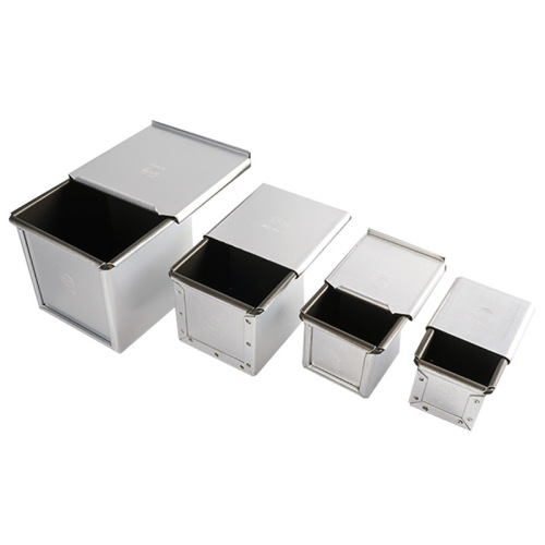 4/5/6/7.5/10/12CM square non-stick mini toast box with lid non-stick small toast bread mold