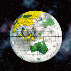 Creative Inflatable Earth Beach Ball PVC Map Section Children's Educational Toy Ball