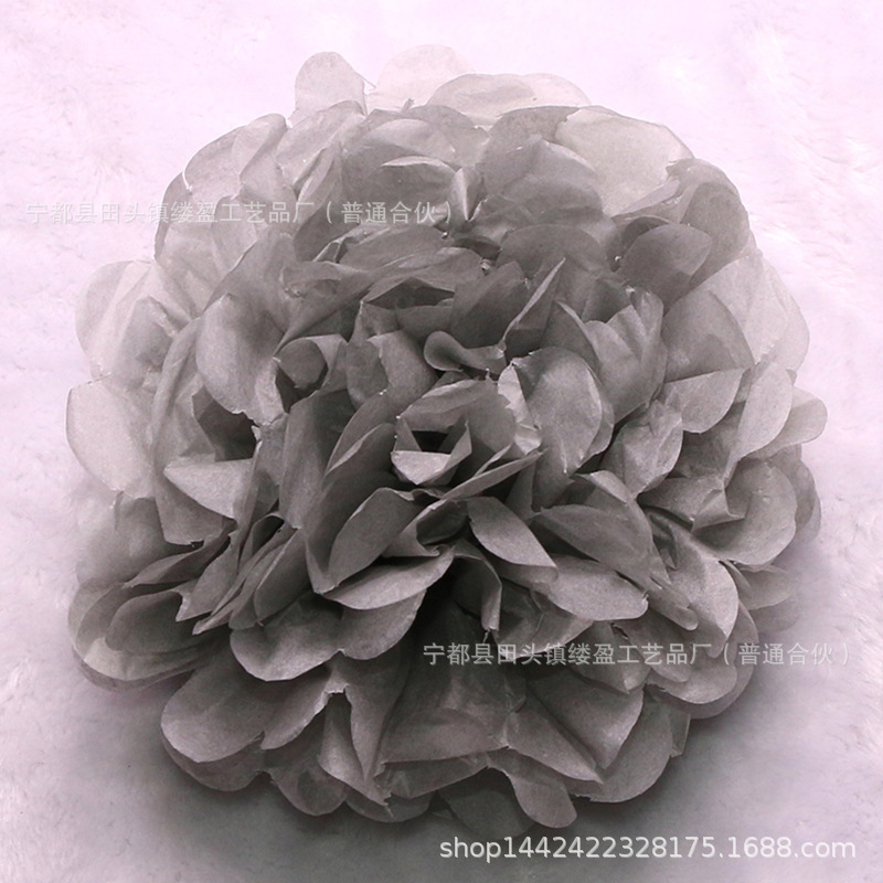 Bola de papel europea y americana sala de bodas tire flor boda peonía papel flor bola fiesta de cumpleaños decoración de la ventana suministros al por mayor