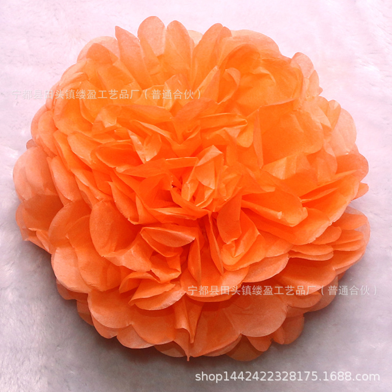 Bola de papel europea y americana sala de bodas tire flor boda peonía papel flor bola fiesta de cumpleaños decoración de la ventana suministros al por mayor