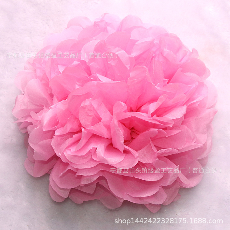 Bola de papel europea y americana sala de bodas tire flor boda peonía papel flor bola fiesta de cumpleaños decoración de la ventana suministros al por mayor