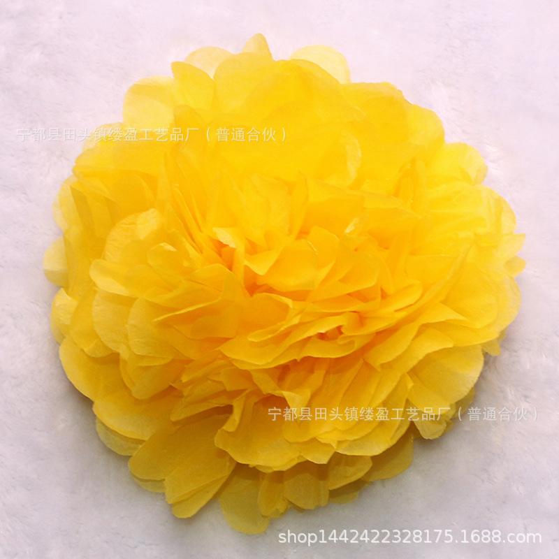 Bola de papel europea y americana sala de bodas tire flor boda peonía papel flor bola fiesta de cumpleaños decoración de la ventana suministros al por mayor