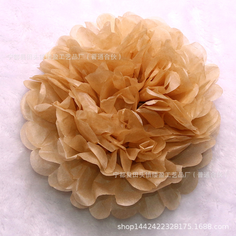 Bola de papel europea y americana sala de bodas tire flor boda peonía papel flor bola fiesta de cumpleaños decoración de la ventana suministros al por mayor