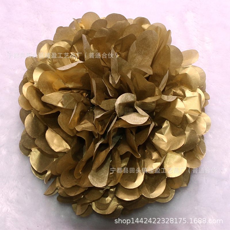 Bola de papel europea y americana sala de bodas tire flor boda peonía papel flor bola fiesta de cumpleaños decoración de la ventana suministros al por mayor