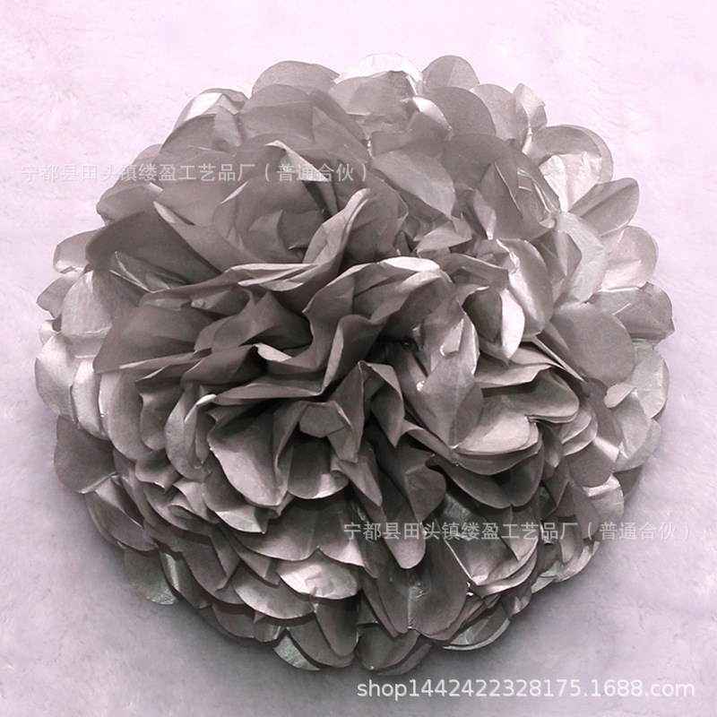 Bola de papel europea y americana sala de bodas tire flor boda peonía papel flor bola fiesta de cumpleaños decoración de la ventana suministros al por mayor