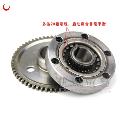 Motorcycle engine and accessories plate multi-ball GY6 overrunning