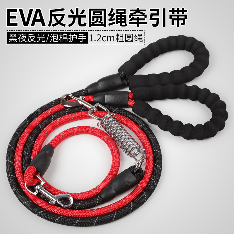 En stock al por mayor de cuero Taobao Eva cinturón reflectante primavera correa del animal doméstico corsé juego alargado perro cuerda