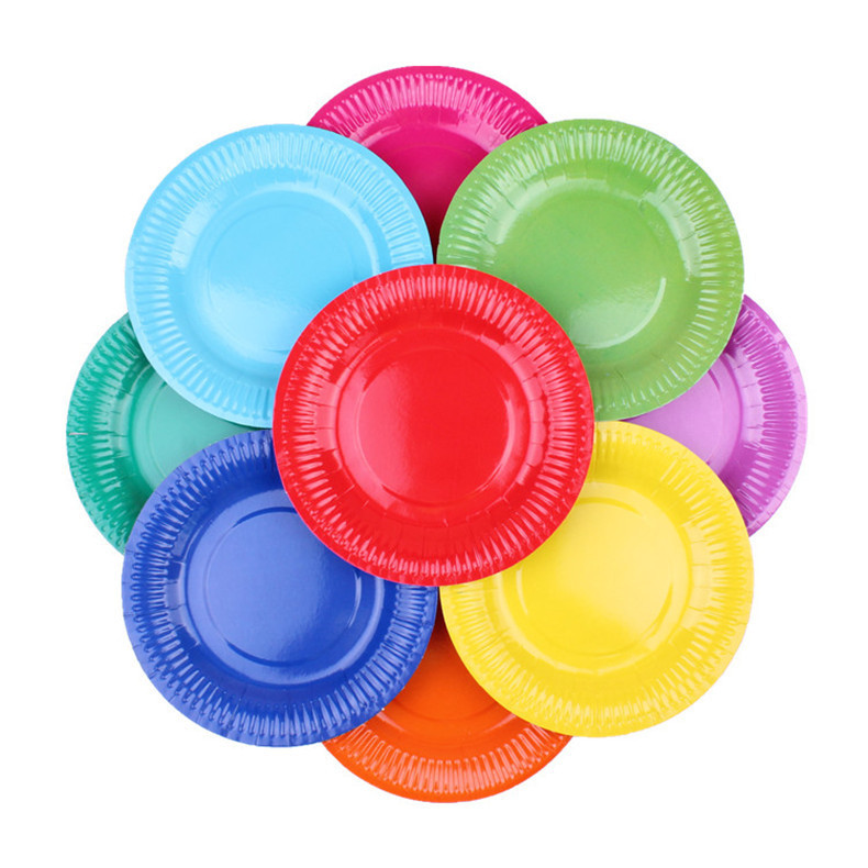 1 Round 23cm/18cm handmade color paper plate creative diy kindergarten parent-child material handmade plate 1 Round 23cm/18cm handmade color paper plate creative diy kindergarten parent-child material handmade plate