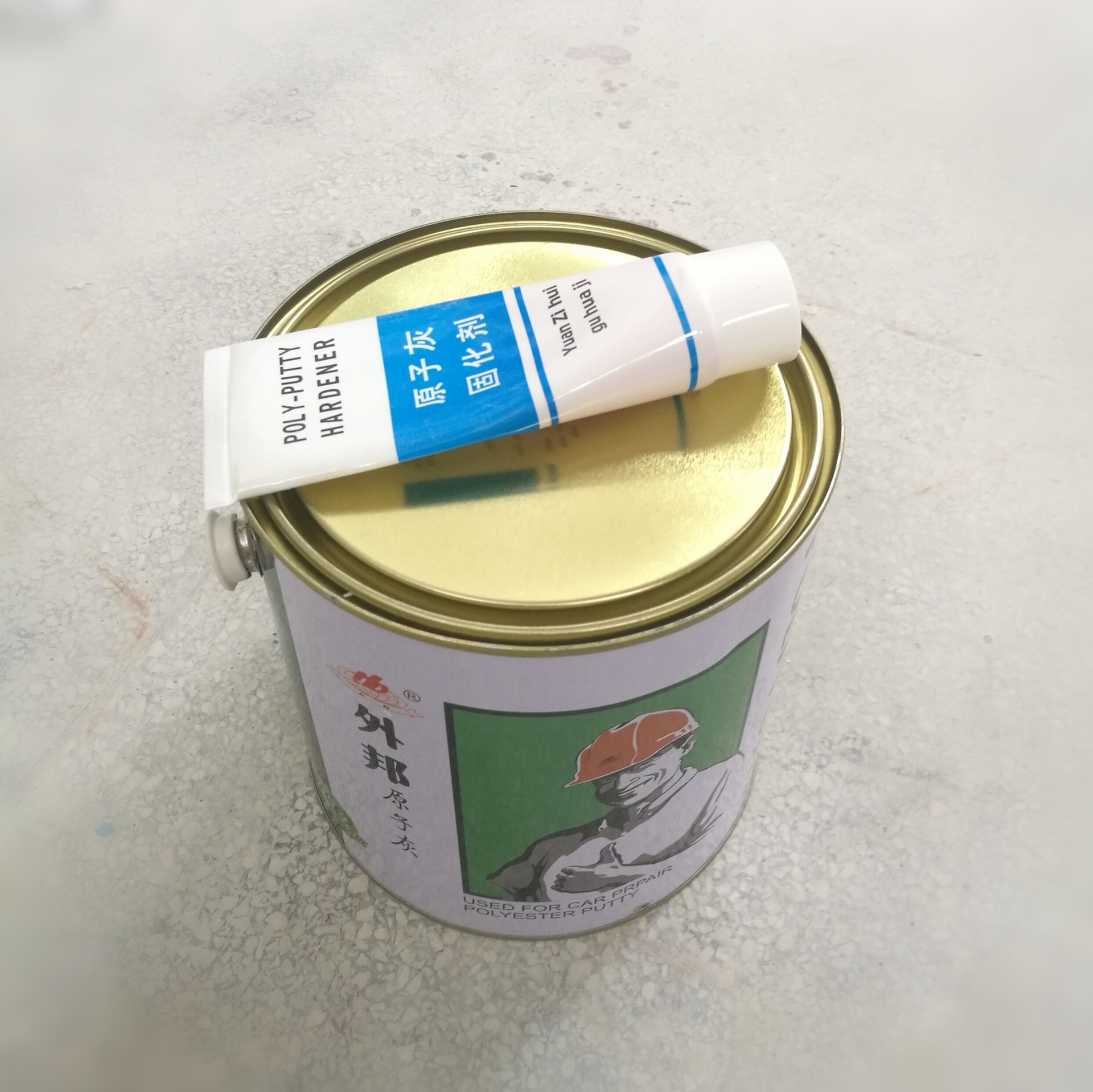 外邦高级原子灰3公斤/桶耐高温腻子环保易打磨填眼家具灰厂家批发