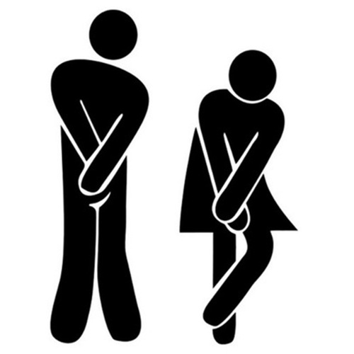 3d acrylic bathroom toilet men and women character icons hotel restroom wall stickers decorative toilet mirror stickers