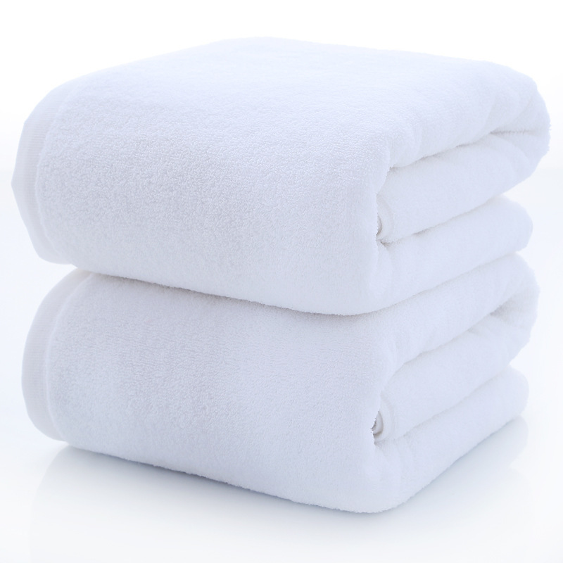 Hotel Bath Towel 21 Strands Yarn Extra Thickened Bath Towel Hotel Bath White Bath Towel Embroidered logo
