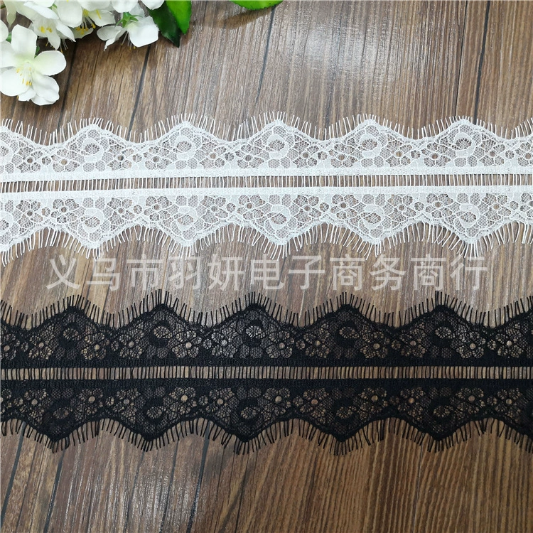 8 см двойные ресницы кружева окрашенные аксессуары для одежды пижамы камзол леггинсы кружева