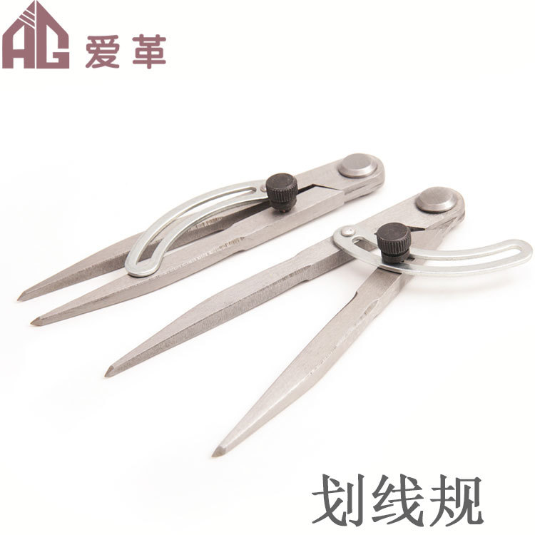 diy制作工具划线器植鞣革  手工皮革间距规 压线器皮具皮革边线器
