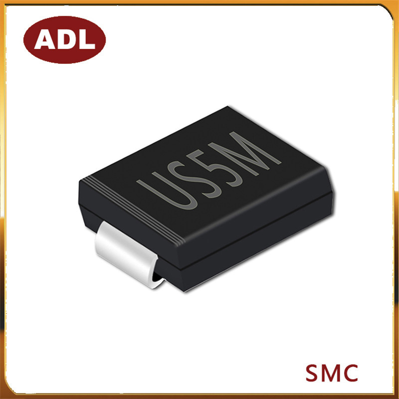 奥德利 US5M 超快恢复二极管 5A1000V SMC HER508 贴片 厂家生产