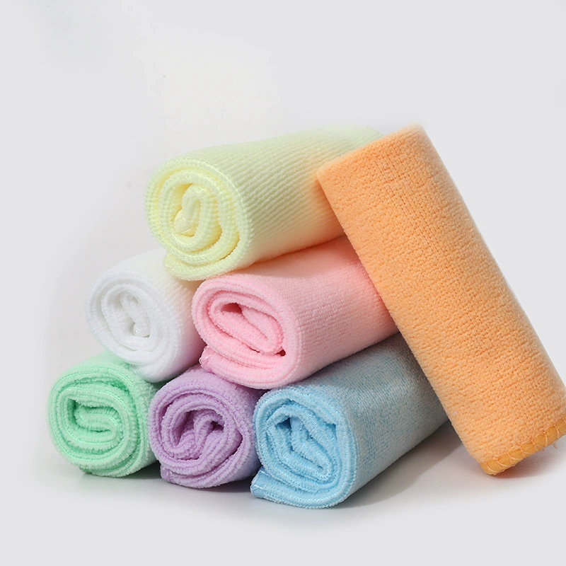 Квадратное полотенце оптовая продажа волокна маленький квадратный полотенце подарочный чистящий маленький платок тряпка 30X30