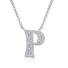 Necklace with letters for traveling, pendant, English letters, wholesale