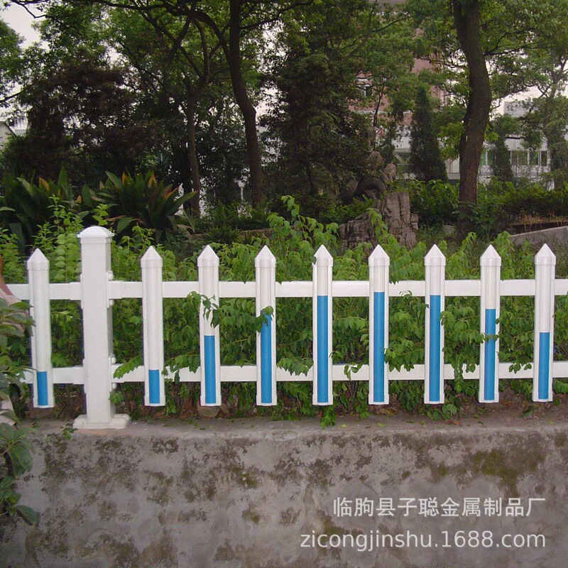 Steel Lawn Fence Fence Community Park Greening with White Pvc Plastic Steel Courtyard Gardening Flower Bed Guardrail