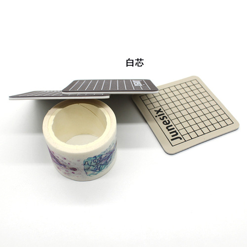 Rubber stamp engraving pad 6x6cm mini cute cutting board two-color paper handbag tape carving knife cutting board