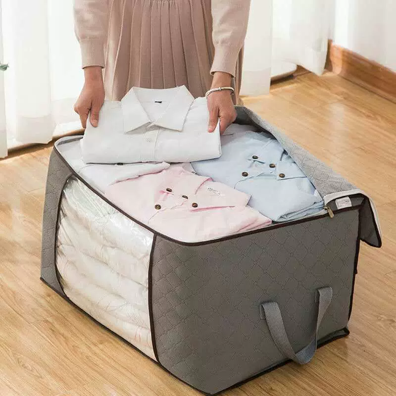 Storage bag, duvet, storage system non-woven cloth, increased thickness