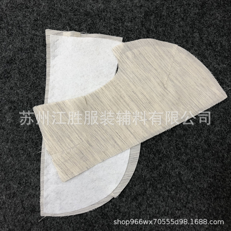 厂家直销西服胸衬 制作西服适用胸衬 手缝款黑炭衬片发往缅甸市场