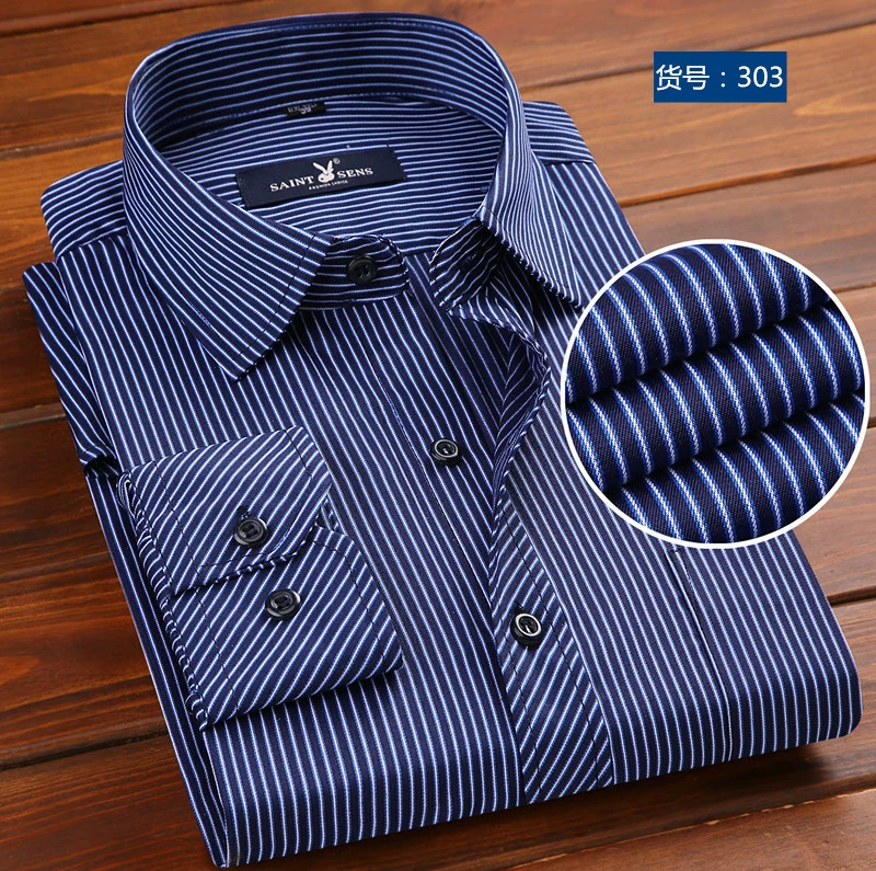 Shirt, for middle-aged man, floral print, Korean style