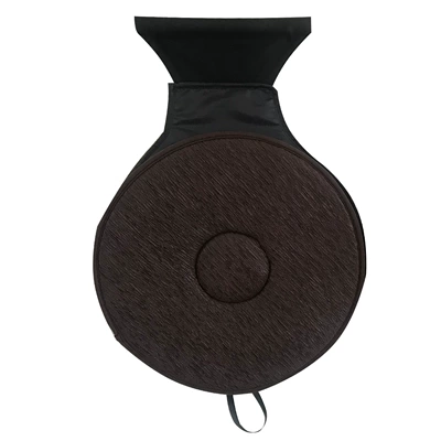 Car-Mounted Home Seat Cushion for the Elderly and Pregnant Women, Universal Multi-Functional Home Seat Cushion, 360-Degree Car Rotating Creative Four-Season Seat (Multi-function pad) - single-ring-brown