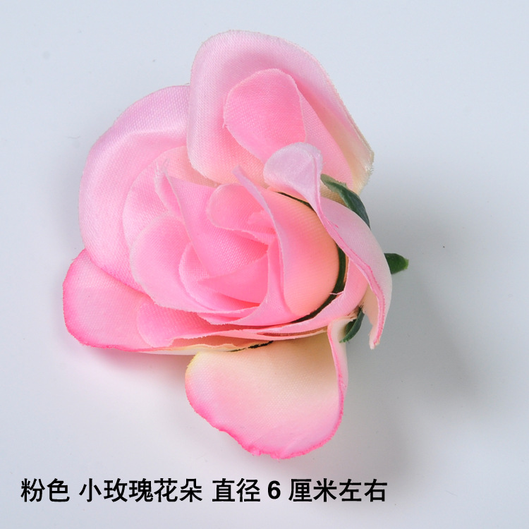 Artificial flor rosa al por mayor boda fondo flor pared camino plomo flor bola arreglo de flores paño de seda rosa cabeza de flor