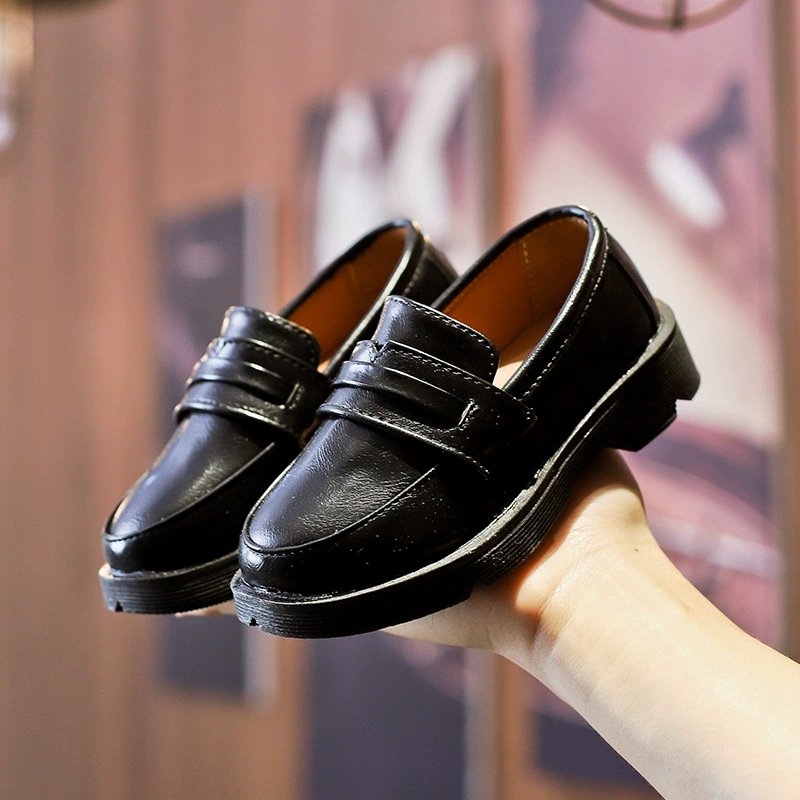 Children's non-slip universal shoes English style for leather shoes platform, loafers for men and women, British style, 2022, trend of season